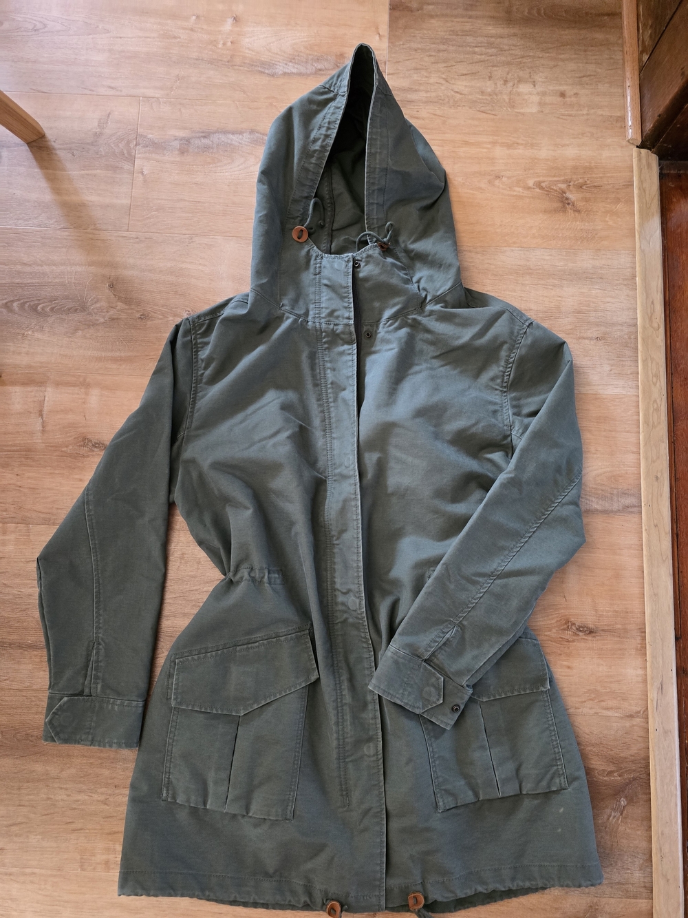 Abercrombie & Fitch XL Olive Hooded Utility Jacket